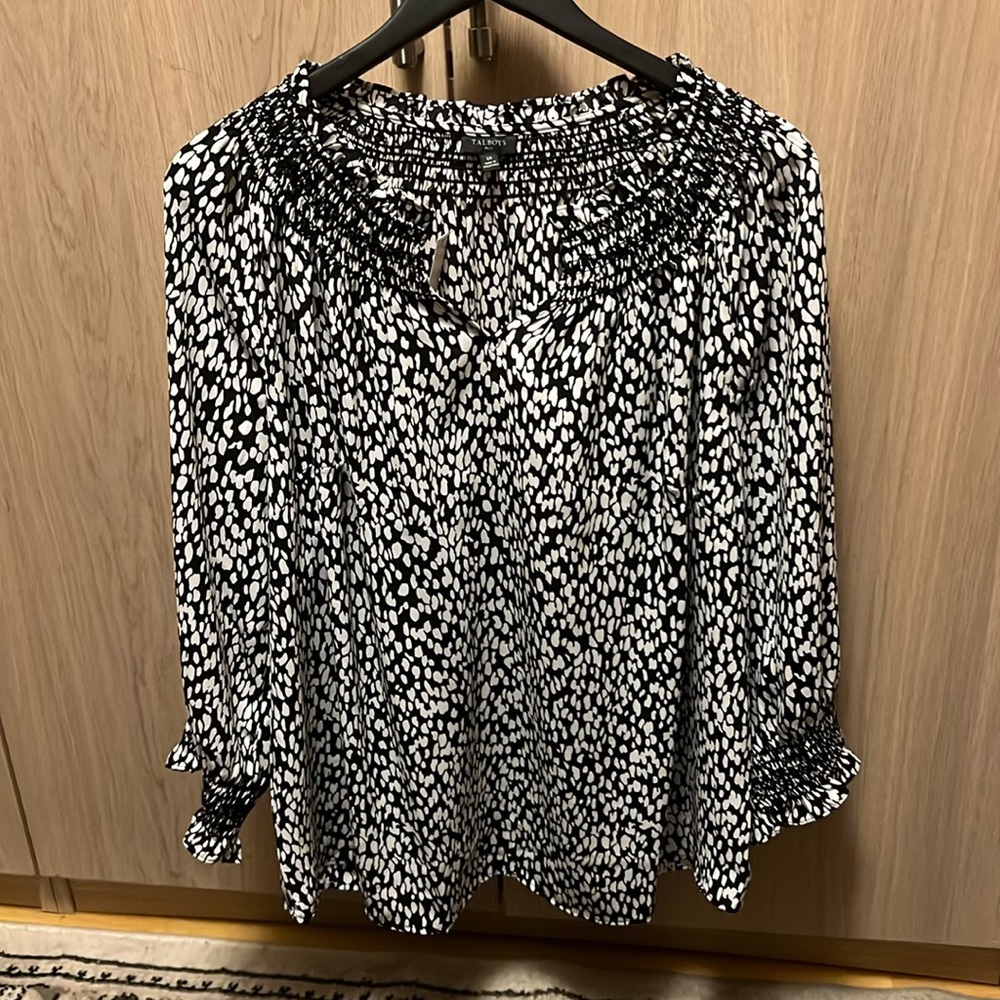 Nwt - Talbots plus boho blouse wirh 3/4 sleeves